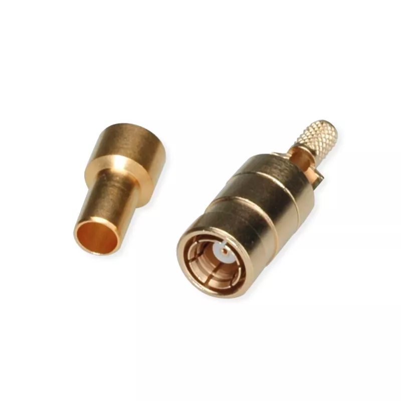 Telegärtner SMB konektor samica PCB, rovný, 50 Ohm, pozlátený