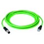 Telegärtner 100017297 Cat.6A U/UTP RJ45 patch kábel, 1m, sivý, LSZH, 10Gbps