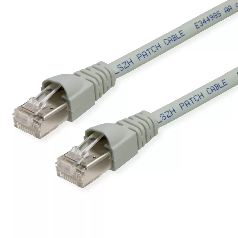TELEGÄRTNER TEGA Cat.6A IEC MP8 FS 500 LSZH patch kábel 7m sivý L00004A0093