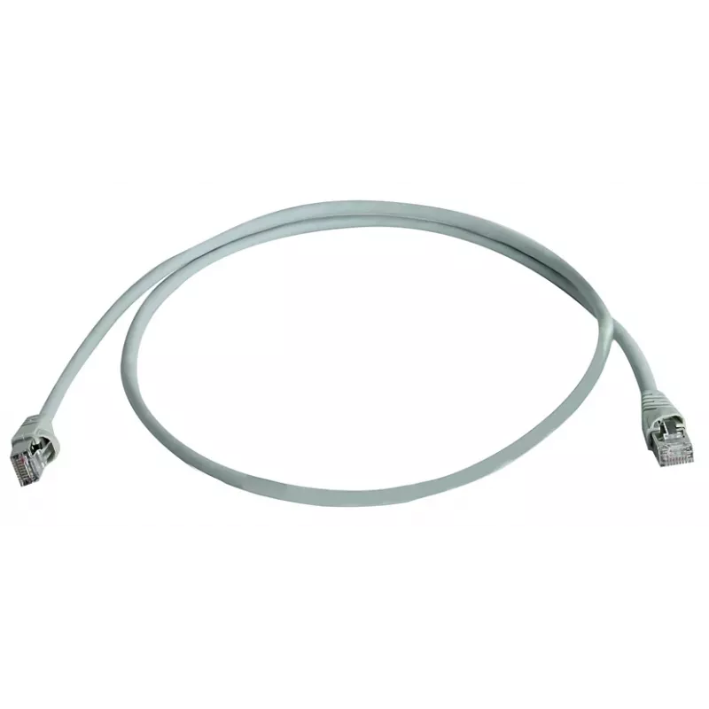 TELEGÄRTNER TEGA Cat.6A IEC MP8 FS 500 LSZH patch kábel 7m sivý L00004A0093