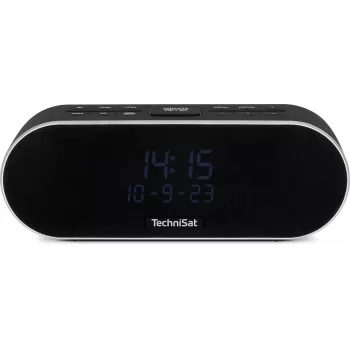 TechniSat DigitRadio 53 BT DAB+/UKW rádiobudík s Bluetooth a USB nabíjacou funkciou, čierny