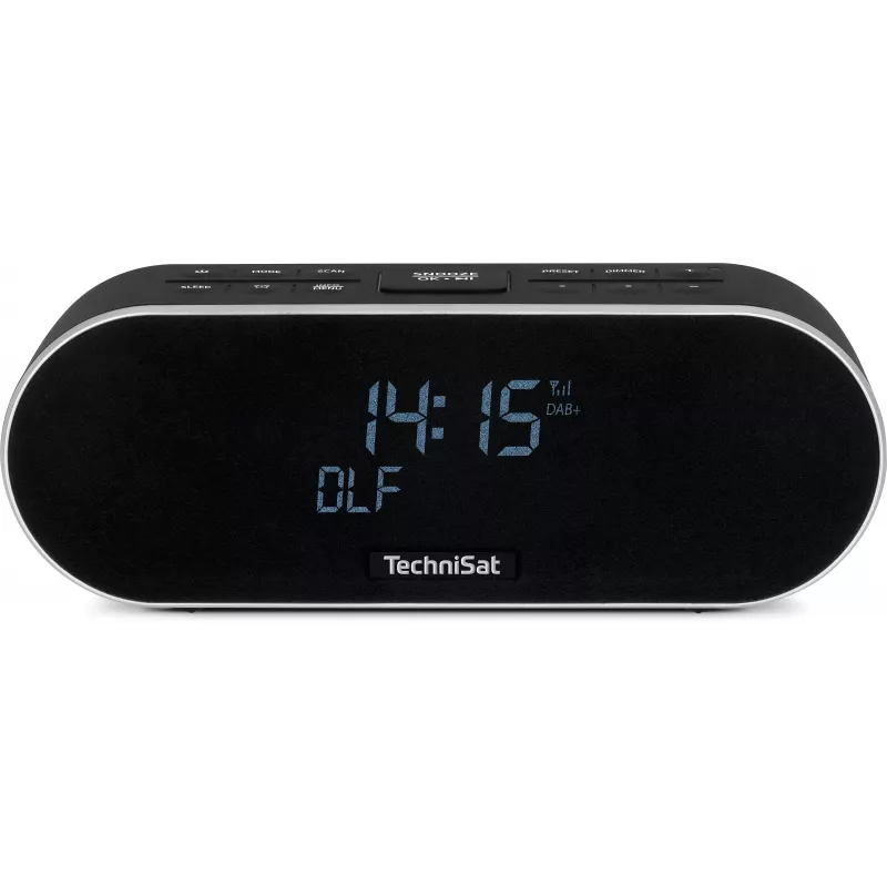 TechniSat DigitRadio 53 BT rádiobudík DAB+/FM s Bluetooth a nabíjaním cez USB, 3,5 VA-LCD, čierny