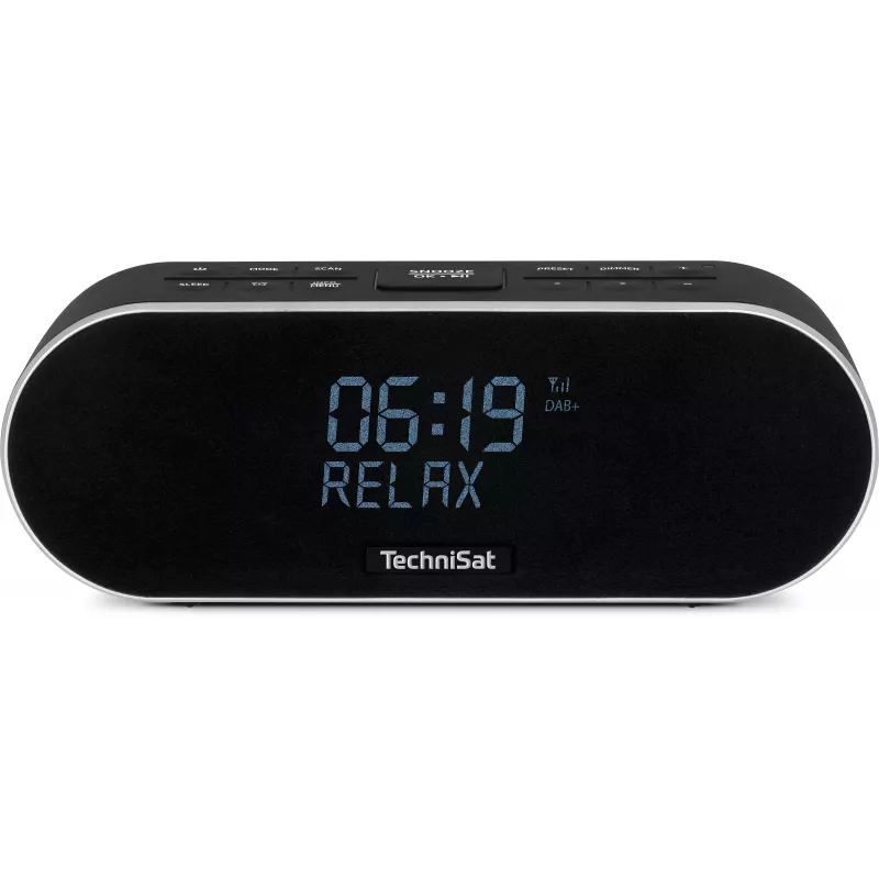 TechniSat DigitRadio 53 BT rádiobudík DAB+/FM s Bluetooth a nabíjaním cez USB, 3,5 VA-LCD, čierny