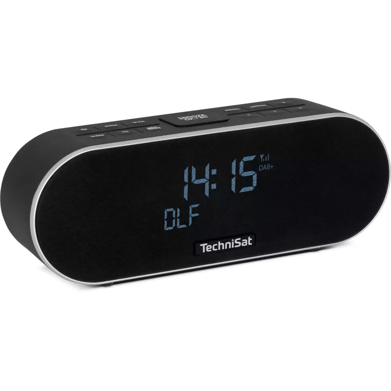 TechniSat DigitRadio 53 BT rádiobudík DAB+/FM s Bluetooth a nabíjaním cez USB, 3,5 VA-LCD, čierny