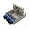 Telegärtner STX DIN-lištový optický rozdeľovač, 6x SC duplex singlemode, 12-vláknová spájacia kazeta, pigtaily, pripravené na spájanie H82050E0002
