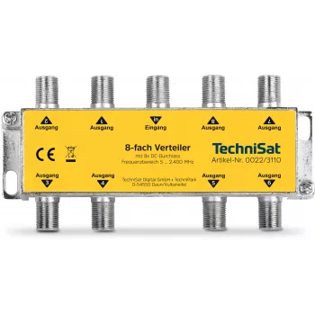 TechniSat 8-násobný rozdeľovač s DC priechodom, bez diódového oddelenia (0022/3110)