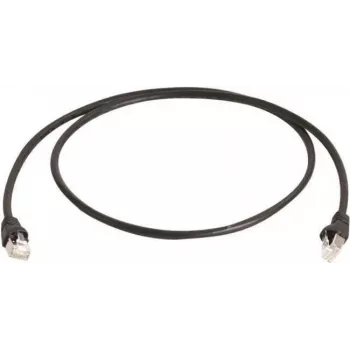 Telegärtner Cat 6A S/FTP patch kábel, 1,5 m, čierny L00001A0169