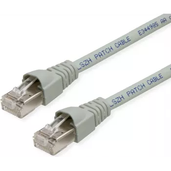 TELEGÄRTNER TEGA L00003A0148 Cat.6A S/FTP patch kábel, 4,5 m, sivý, LSZH