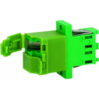 Telegärtner J08071A0028 LC/APC simplex adaptér, zelená, zirkónová objímka