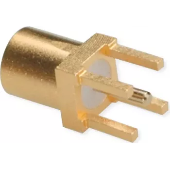 TELEGÄRTNER MMCX PCB konektor samica, rovný, 50 Ohm, pozlátený, balenie 5 ks (J01341A0161)