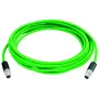 TELEGÄRTNER TEGA L80000A0000 STX M12 X-coded Cat.6a priemyselný Ethernet patch kábel, 0,5 m