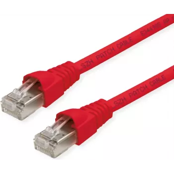 TELEGÄRTNER 100028072 Cat6a S/FTP patch kábel, 5,5 m, červený