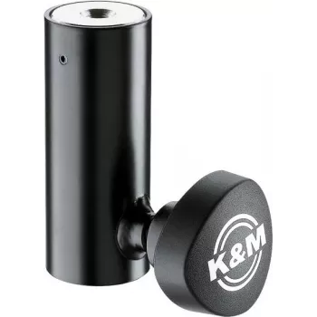 K&M 24528 redukčná príruba pre 38mm na 35mm stojany na reproduktory, čierna 24528-000-55