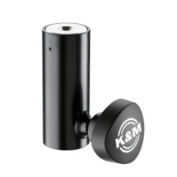 K&M 24528 redukčná príruba pre 38mm na 35mm stojany na reproduktory, čierna 24528-000-55