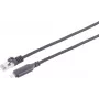 S CONN MAXIMUM CONNECTIVITY USB-C LAN adaptérový kábel 1G, USB Type-C na RJ45, hliník, čierna, 5m (14-51055)