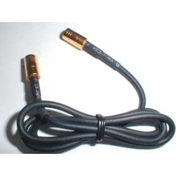 Wittenberg Antennen 1 m anténny kábel SMB konektor samica FME konektor samec RG174 50 Ohm čierny 103517
