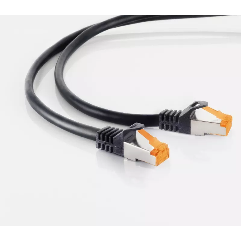 S CONN Maximum Connectivity Cat 6A S/FTP vonkajší patch kábel, 2 m, čierny 08-26035
