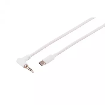 S CONN MAXIMUM CONNECTIVITY USB-C audiokábel, 3,5 mm zahnutý konektor, TRS, biela, 1,2 m (14-06126)