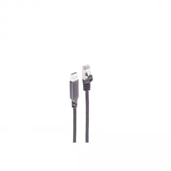 SHIVERPEAKS USB-A na RJ45 gigabit ethernet adaptérový kábel, 1 m, čierna BS14-52025