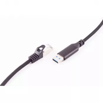 SHIVERPEAKS USB-A na RJ45 gigabit ethernet adaptérový kábel, 1 m, čierna BS14-52025