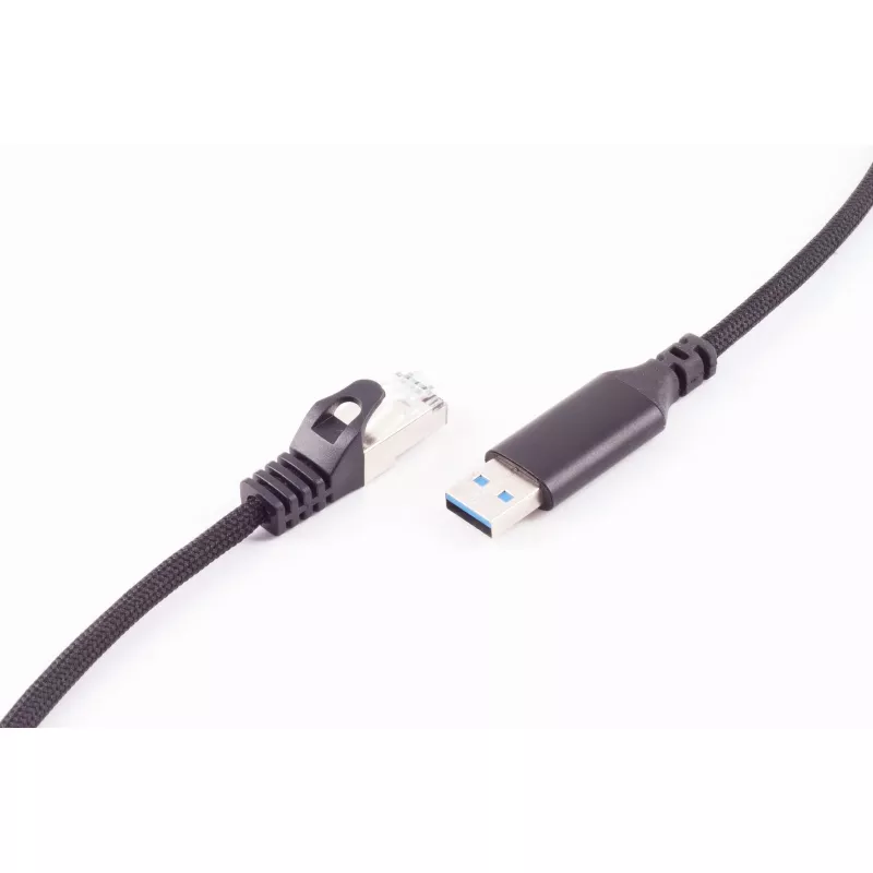 SHIVERPEAKS USB-A na RJ45 gigabit ethernet adaptérový kábel, 1 m, čierna BS14-52025