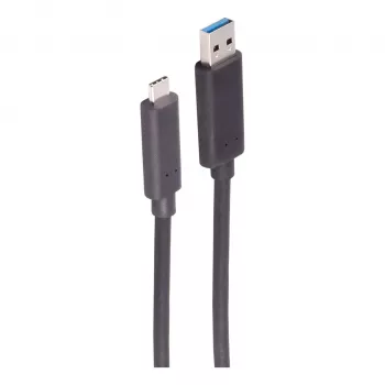 SHIVERPEAKS BS30-38075 sklenené vlákno USB-A na USB-C kábel, 10 m, 5 Gbps, čierna