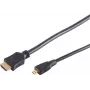 S CONN MAXIMUM CONNECTIVITY vysokorýchlostný Micro HDMI kábel s Ethernetom, čierny, 0,5 m (77470-0.5-3)