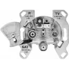 TechniSat TECHNIPRO SV600 V2 3-dierová anténna nástenná zásuvka s DC diódovým oddelením (TV, rádio, SAT) 0004/3075
