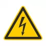CIMCO 182720 Výstražná tabuľa Elektrické napätie 100x100x1 mm žltá/čierna