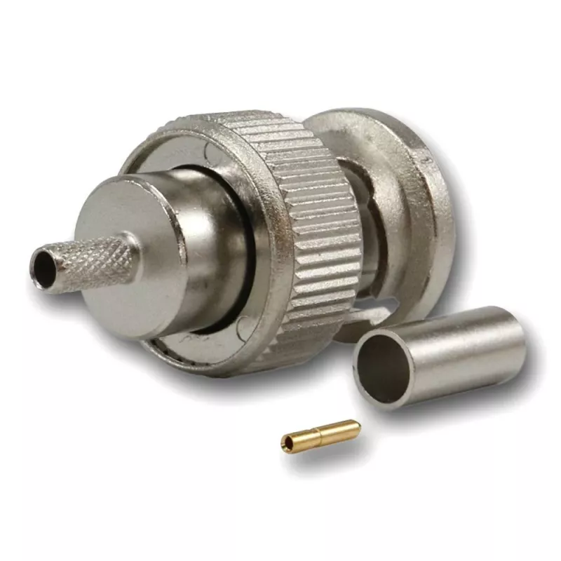 Telegärtner BNC krimpovací káblový konektor G08, 50 Ohm, Professional, RD-316, 5 kusov (J01000A0043)