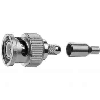 Telegärtner BNC káblový konektor samec krimpovací G04 75 Ohm, krimpovací/krimpovací, Standard, A2505, G04 (RG-179B/U) - 1 ks