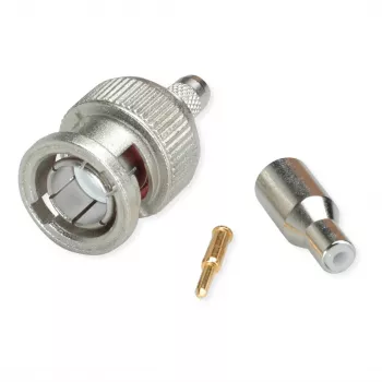 Telegärtner BNC káblový konektor samec krimpovací G04 75 Ohm, krimpovací/krimpovací, Standard, A2505, G04 (RG-179B/U) - 1 ks