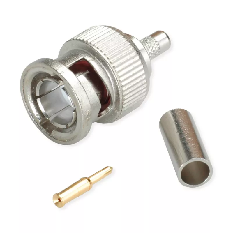 Telegärtner BNC krimpovací káblový konektor G13/G50, 75 Ohm, Professional, 0,4/2,5, 5 kusov (J01002A1350)