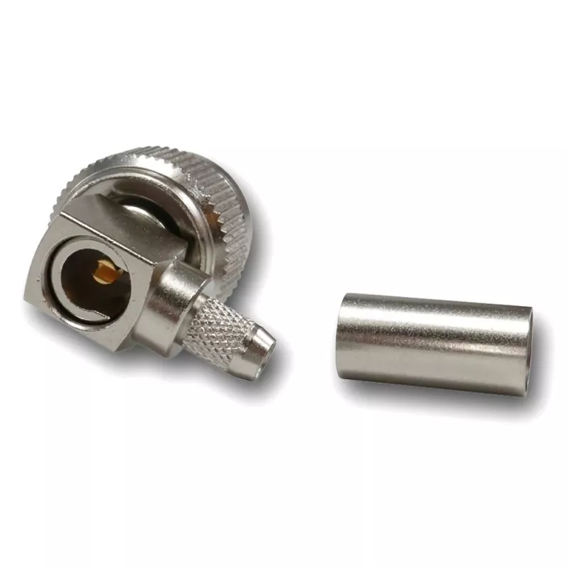 Telegärtner TNC uhlový krimpovací konektor samec 50 Ohm pre RG-223/U, RG-142 B/U (J01010A0006)