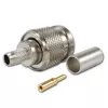 TELEGÄRTNER TNC priamy konektor samec pre RG-58 koaxiálny kábel, krimpovací/spájkovaný, 50 Ohm, DC-11 GHz