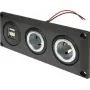 ProCar 67326500 zabudovateľná zásuvka 12V/24V s USB nabíjacím portom, DIN/ISO 4165, 16A/8A, 5V/2.1A, čierna