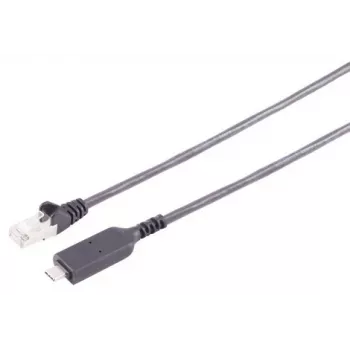S CONN MAXIMUM CONNECTIVITY USB-C na Ethernet adaptérový kábel 1G, USB Type-C konektor samec na RJ45, PVC, čierny, 1m (13-51025)