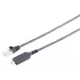 S CONN MAXIMUM CONNECTIVITY USB-C na Ethernet adaptérový kábel 1G, USB Type-C konektor samec na RJ45, PVC, čierny, 1m (13-51025)