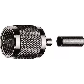 Telegärtner UHF krimpovací konektor samec G01 pre RG-58 C/U, 50 Ohm, nikel/zlatá, 1 kus J01040A0001