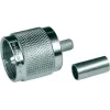 Telegärtner UHF krimpovací konektor samec G01 pre RG-58 C/U, 50 Ohm, nikel/zlatá, 1 kus J01040A0001
