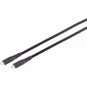 S CONN MAXIMUM CONNECTIVITY USB-C na USB-C kábel 3.2 Gen 2x2 2,5m TPE čierny 13-57255