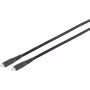 S CONN MAXIMUM CONNECTIVITY USB-C na USB-C kábel 3.2 Gen 2x2 2,5m TPE čierny 13-57255