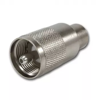 Telegärtner UHF konektor samec PL259/6 pre RG-58 C/U & RG-59 B/U, PTFE izolácia, poniklované puzdro, postriebrený kontakt, balenie 5 ks (J01040B0604)