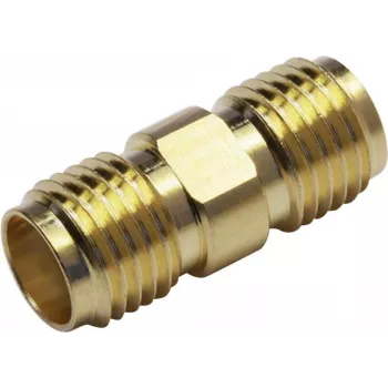 TELEGÄRTNER 100024790 SMA konektor samica na SMA konektor samica koaxiálny adaptér, 50 Ohm, DC-18 GHz, poniklovaná mosadz