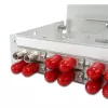 TELEGÄRTNER STX DIN lištový rozdeľovač 6xST duplex, kovová objímka/kovové puzdro, multimode (H82050A0001)