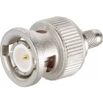 Telegärtner BNC crimp konektor samec 75 Ohm pre RG-59 B/U, zlatý kontakt, niklované puzdro J01002F1288Z