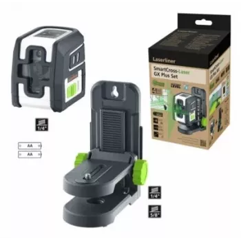 Laserliner SmartCross-Laser GX Plus Set zelený krížový líniový laser, max. dosah 40 m (036.732E)