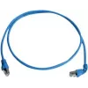Telegärtner 100008674 RJ45 patch kábel, CAT 6a S/FTP, 5,0 m, modrý, samozhášavý, s ochranou proti zlomeniu