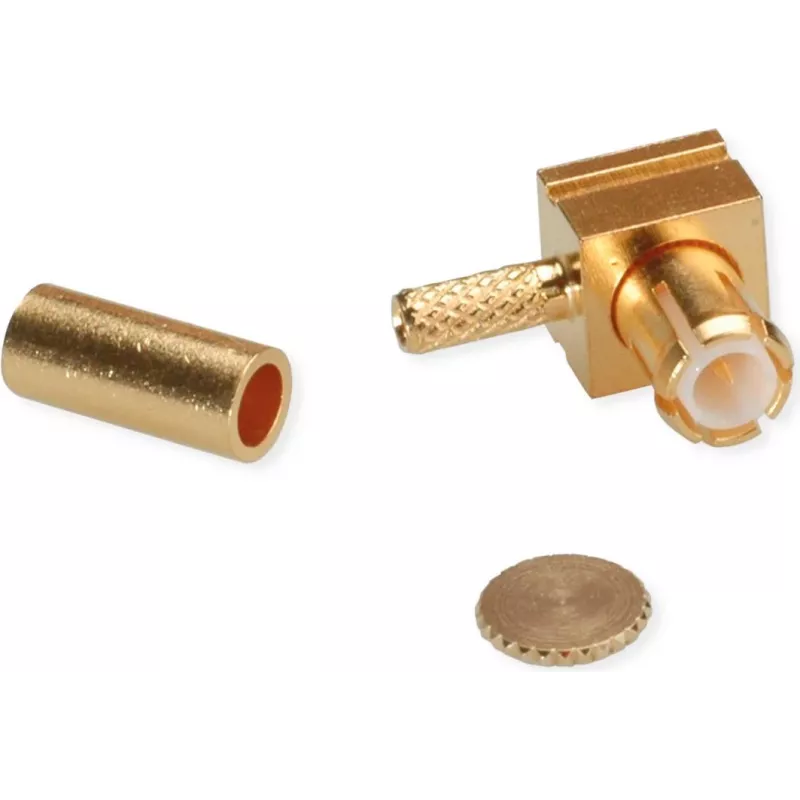 Telegärtner MCX zahnutý crimp konektor samec pre RG-178 B/U, pozlátený, balenie 5 ks (J01270A0201)
