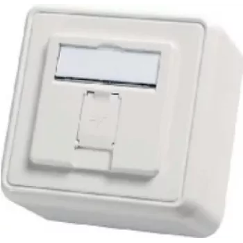 TELEGÄRTNER AMJ-S zásuvka na omietku pre 1 modul, čistobiela H02000A0090